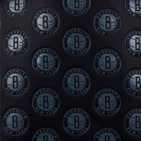 NEW Loungefly,‎ NBA Brooklyn Nets Logo Mini Backpack, Black/White main image 5